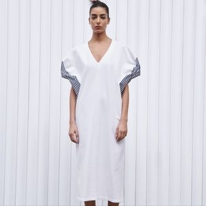 NWT Zara Combination Sleeve Dress L